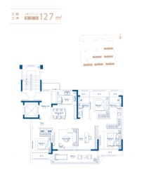 云起平江4室2厅1厨2卫建面127.00㎡