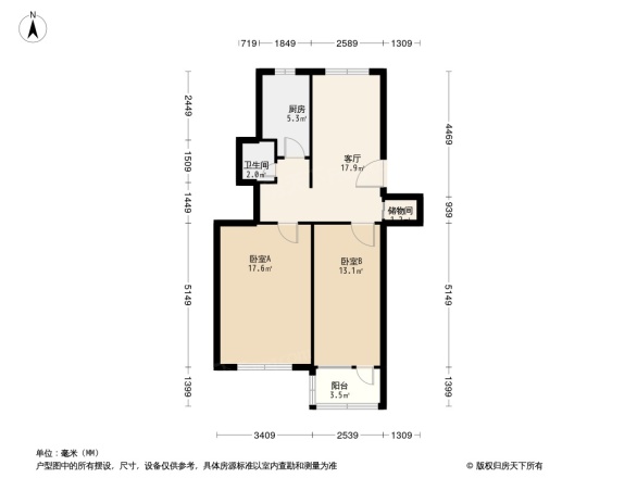 马甸电信局宿舍户型图