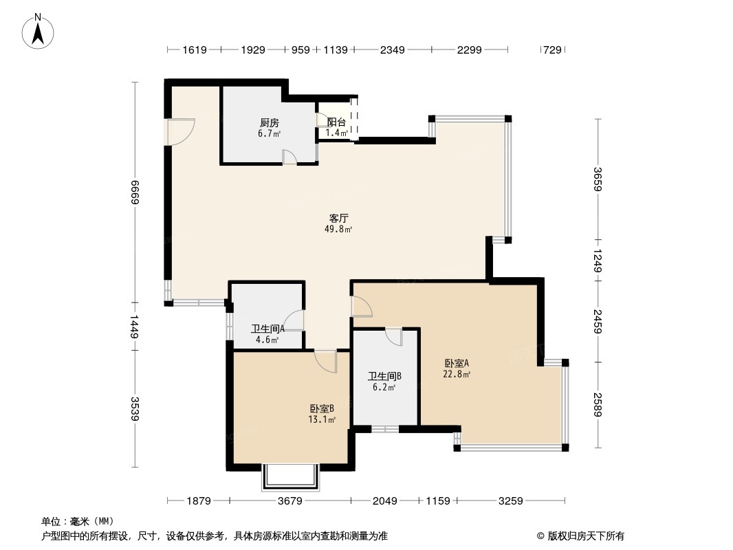 户型图1/2