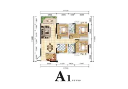 御府天城4室2厅1厨2卫建面117.00㎡