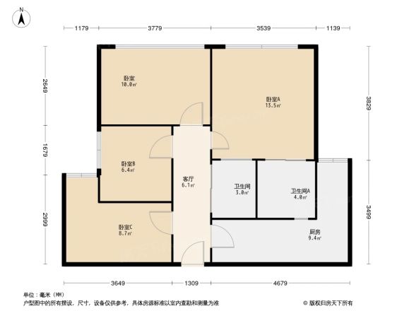 蓝润V客尚东户型图