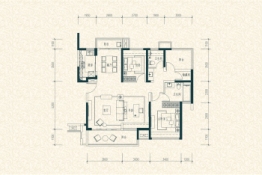 鲁能·海蓝公馆3室2厅1厨2卫建面122.14㎡