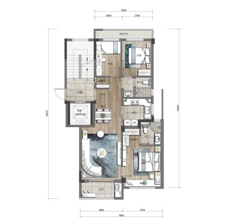 万科坤和·湛蓝云镜户型图