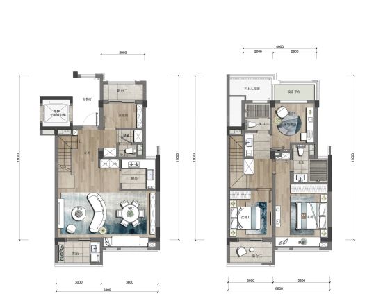 万科坤和·湛蓝云镜户型图