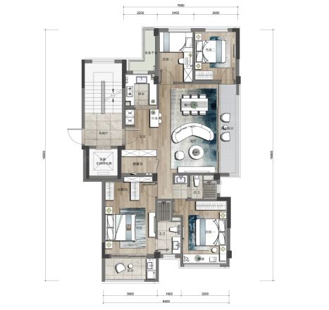 万科坤和·湛蓝云镜户型图