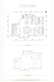 金科·博翠天宸3室3厅1厨3卫建面171.00㎡