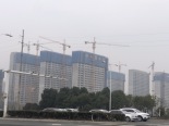 项目在建工地街角远景