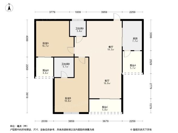 世茂外滩花园户型图