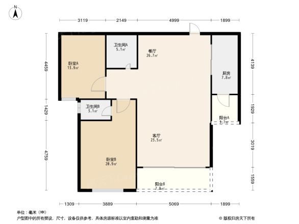 世茂外滩花园户型图