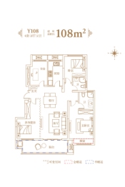 锦天·禧悦江山4室2厅1厨2卫建面108.00㎡