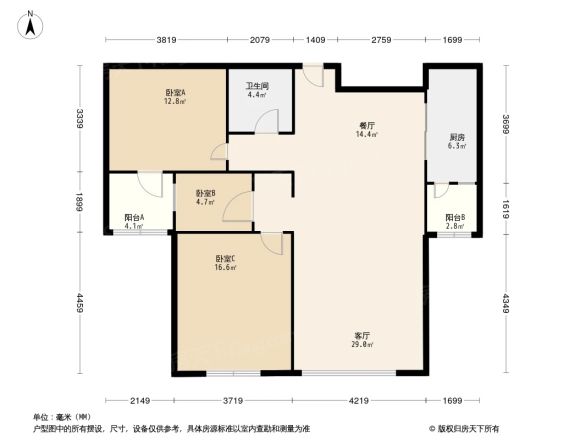 世茂外滩花园户型图