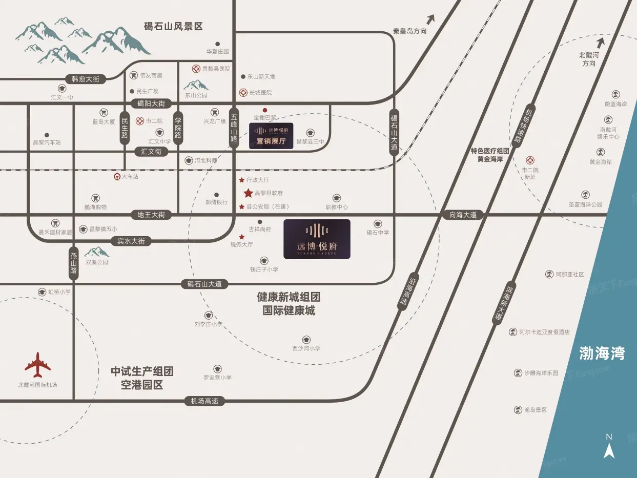 远博悦府交通图