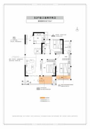 常绿林溪宸苑3室2厅1厨2卫建面107.00㎡