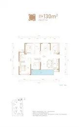 天城国际广场4室2厅1厨2卫建面130.0㎡