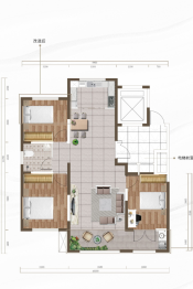 东方雅居3室2厅1厨1卫建面109.00㎡