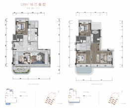 旭辉恒基江与山4室2厅1厨3卫建面189.00㎡