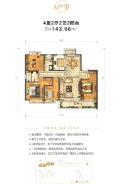 安居和苑4室2厅1厨2卫建面143.66㎡