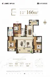 水岸名都花园4室2厅1厨2卫建面166.00㎡