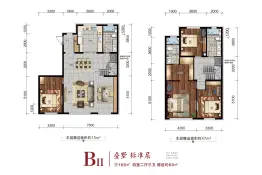 九洲御玺4室2厅1厨3卫建面166.0㎡