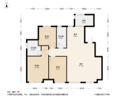 金海云城3室2厅1厨2卫建面113.0㎡