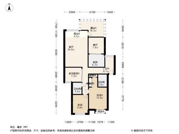 锦绣森邻户型图