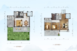 碧桂园兴隆湖畔3室2厅1厨3卫建面131.00㎡