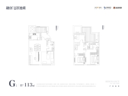 融创山水拾间4室2厅1厨3卫建面113.00㎡