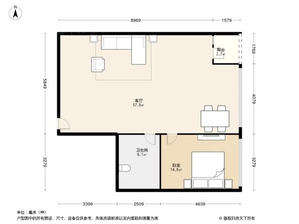 大连时代购物广场户型图