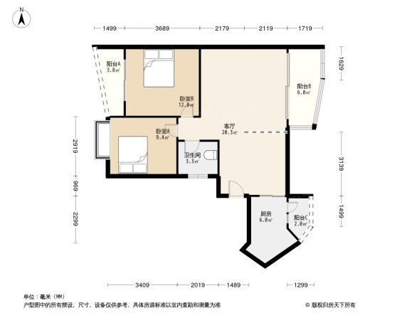 华宇金沙港湾A区户型图