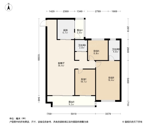 碧桂园锦唐户型图片