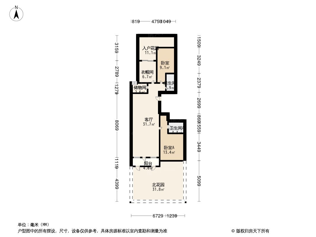 户型图2/3