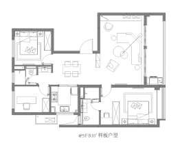 南京云上3室2厅1厨2卫建面120.00㎡