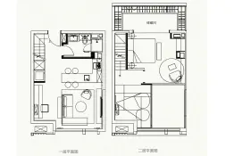 富力盛悦府1室1厅1厨1卫建面66.00㎡