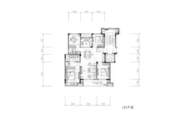 大家钱江满园4室2厅1厨2卫建面127.00㎡