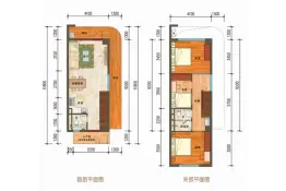 万宁滨湖尚城3室2厅1厨2卫建面49.88㎡