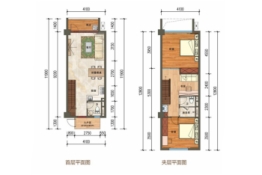 万宁滨湖尚城3室2厅1厨2卫建面49.88㎡