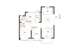 绿地·香颂苑3室2厅1厨2卫建面122.00㎡