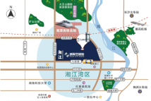 绿地湘江城际空间站交通图