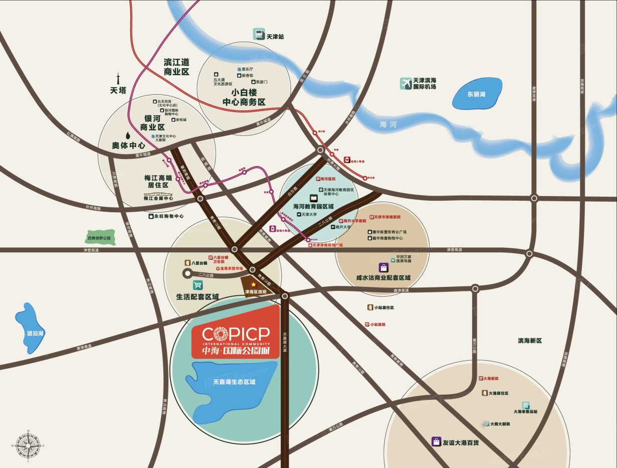 中海国际公园城交通图
