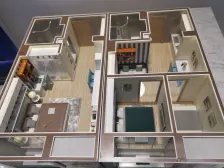 万光中华城 3室2厅 南 北