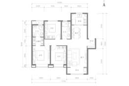 融创·壹品南湖3室2厅1厨2卫建面129.00㎡