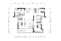 雅居乐星光城3室2厅1厨2卫建面116.00㎡