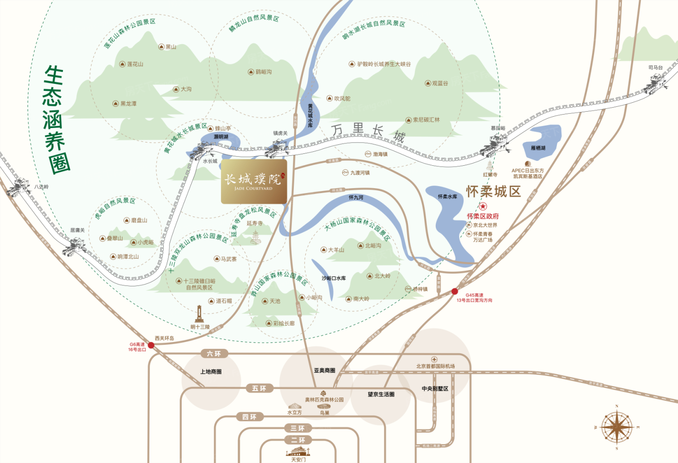 长城璞院交通图