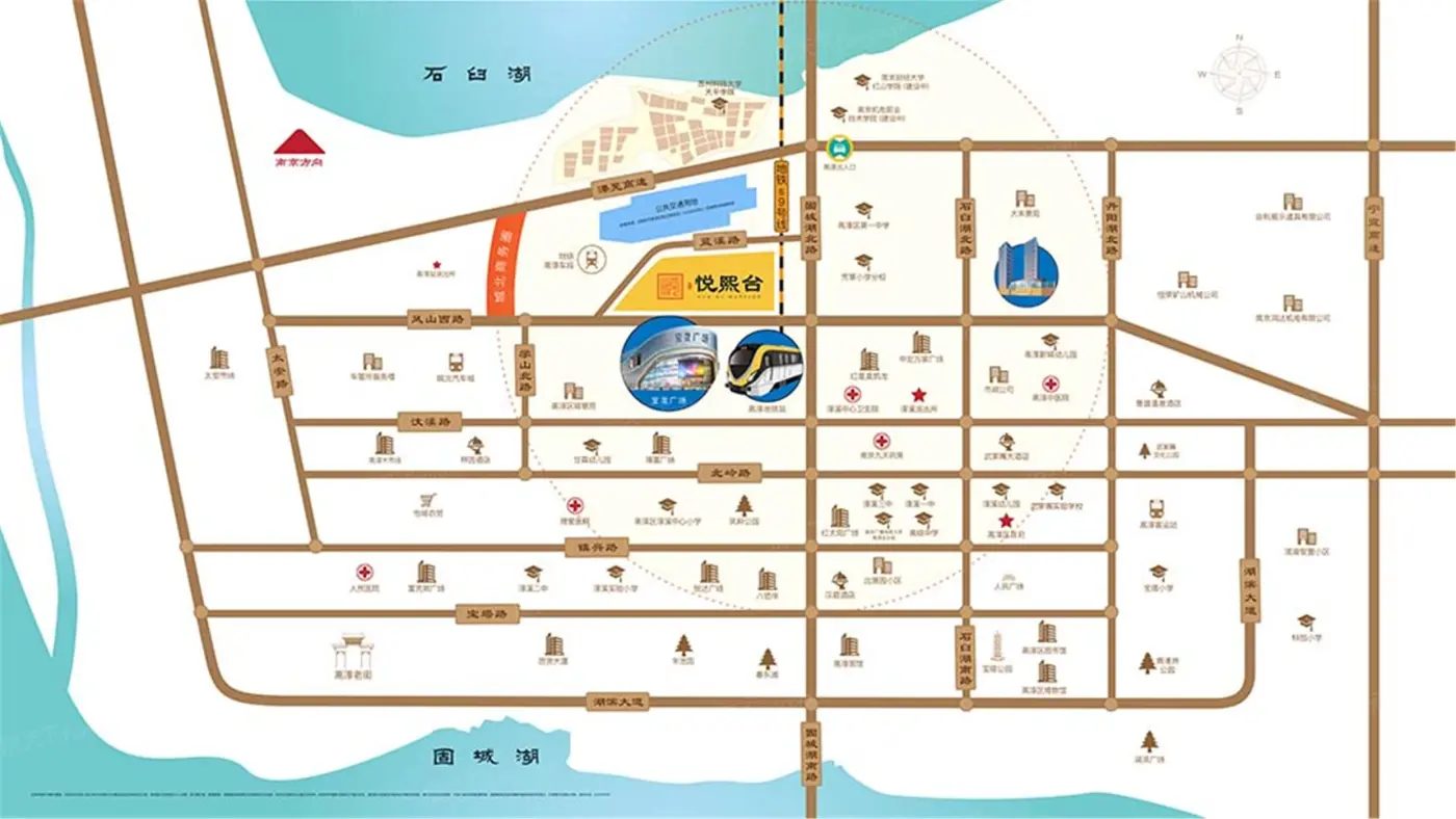 恒泰悦熙台交通图