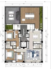 正大壹号院3室2厅1厨3卫建面180.00㎡