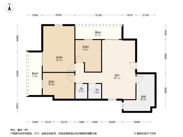金叶花园户型图