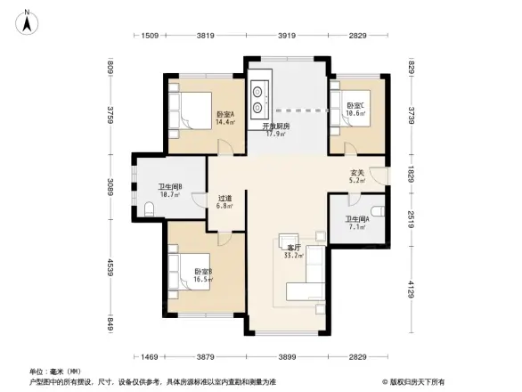 秀月麒林户型图