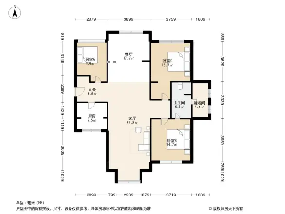 秀月麒林户型图