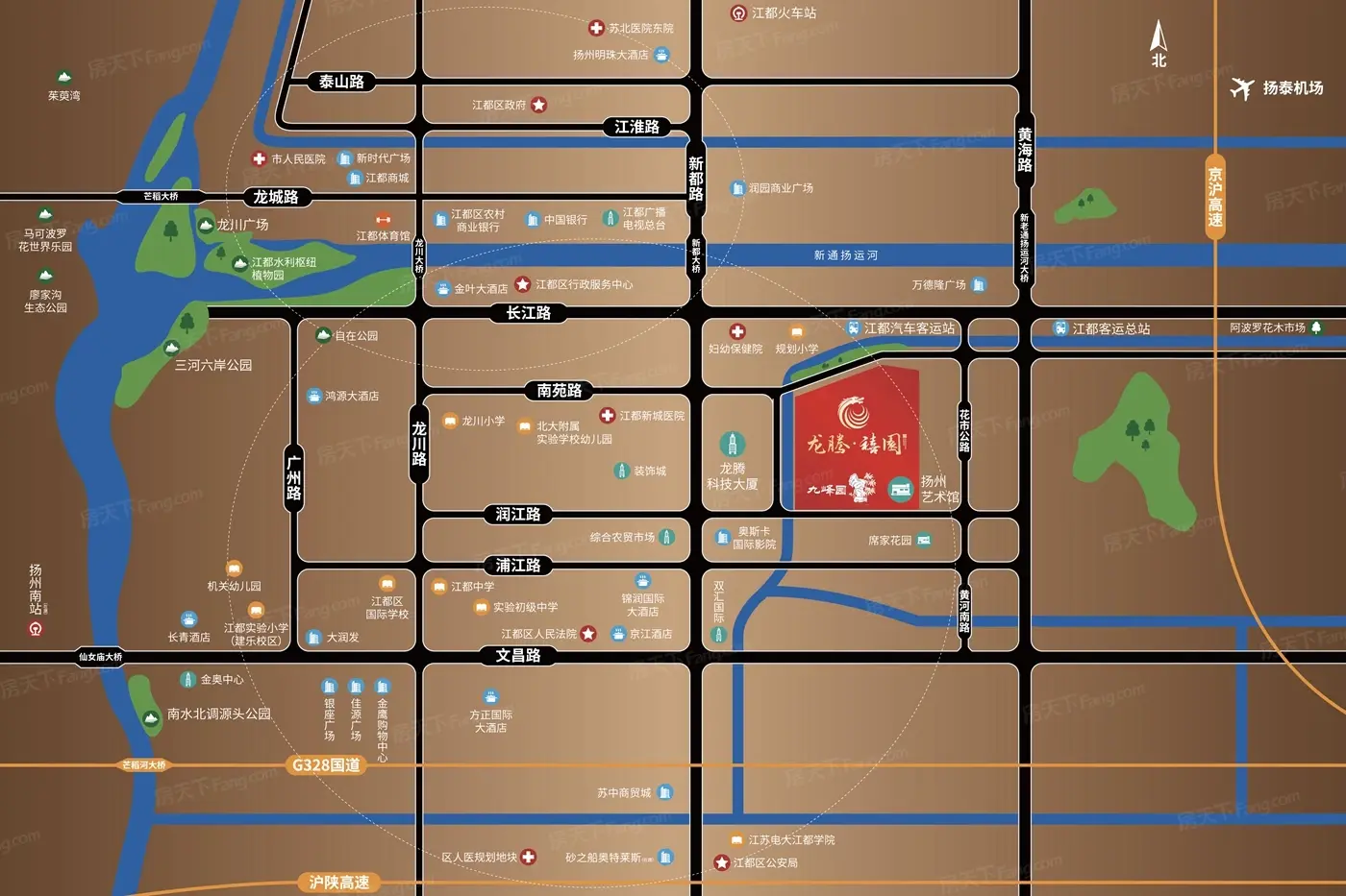 龙腾·禧园交通图