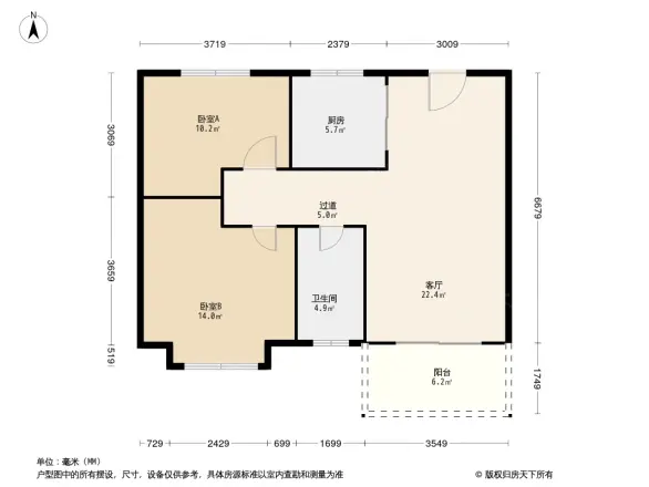 孔雀城澜院小区户型图